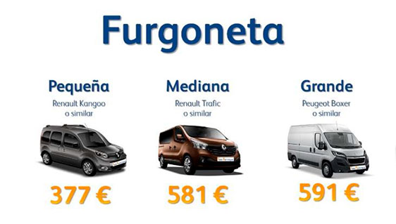 Renting flexible Furgoneta